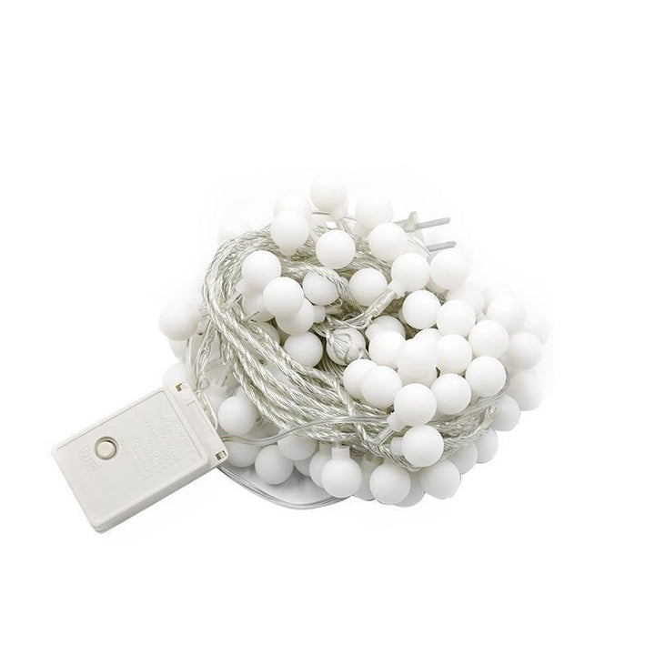 LED string lights with balls for decoration and camping