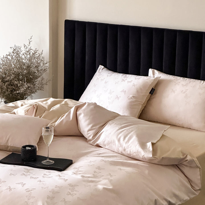 High-quality cotton bedding, 4-piece, floral pattern