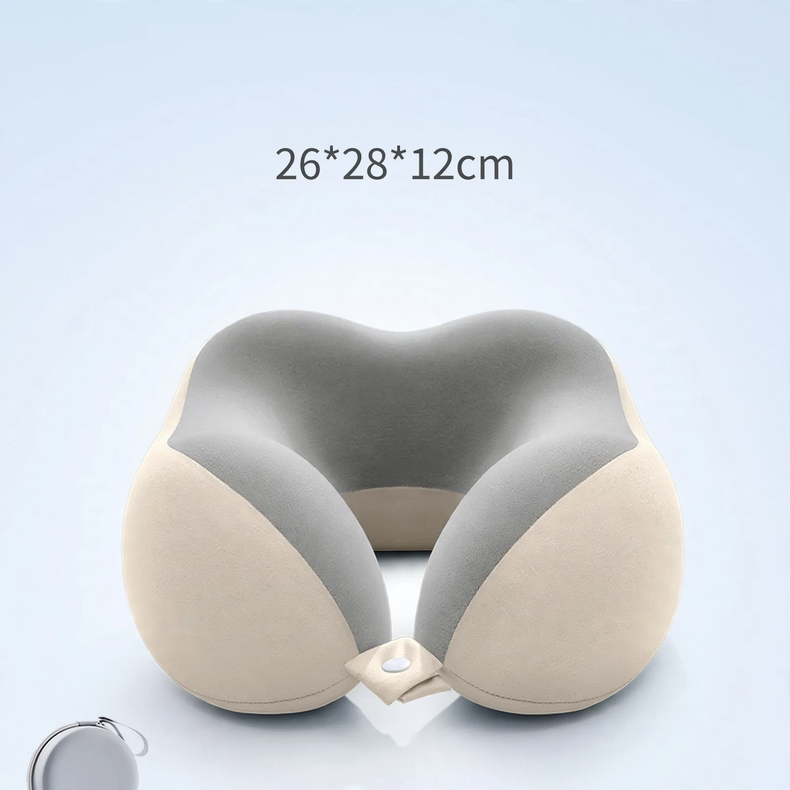 Travel Neck Pillow U-Shape Memory Foam 360° Neck Support