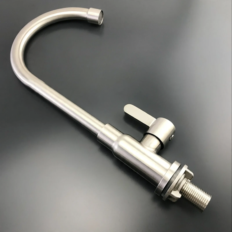 Stainless steel kitchen faucet, mixing or cold water