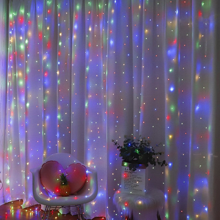 LED Curtain String Lights with USB, Remote Control and Hooks