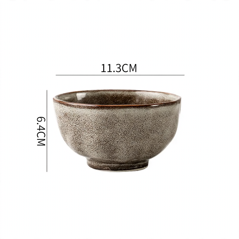 Vintage ceramic dish set, rustic design