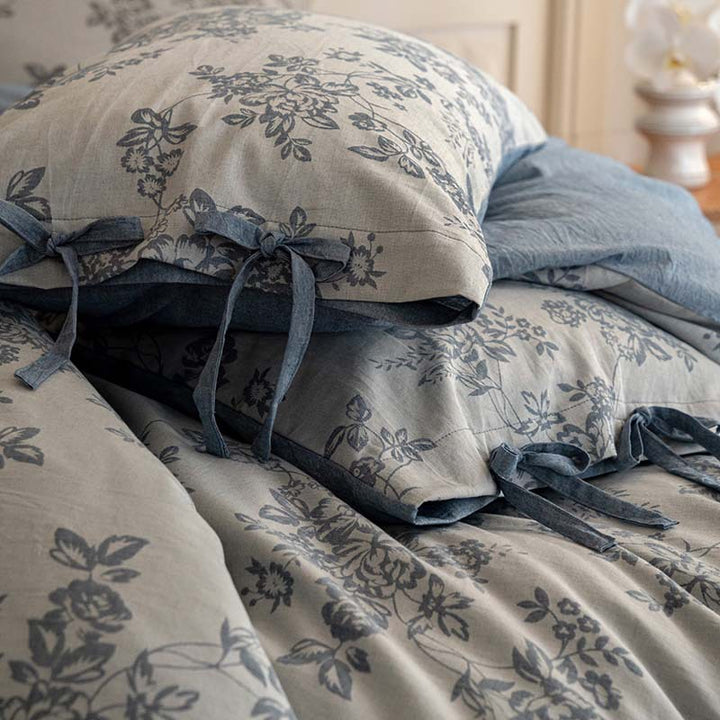 Cotton bedding set, 4-piece, double gauze