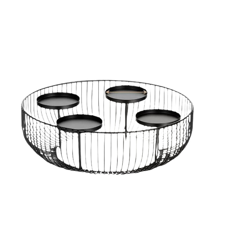 Decorative candle holder made of iron for festive occasions