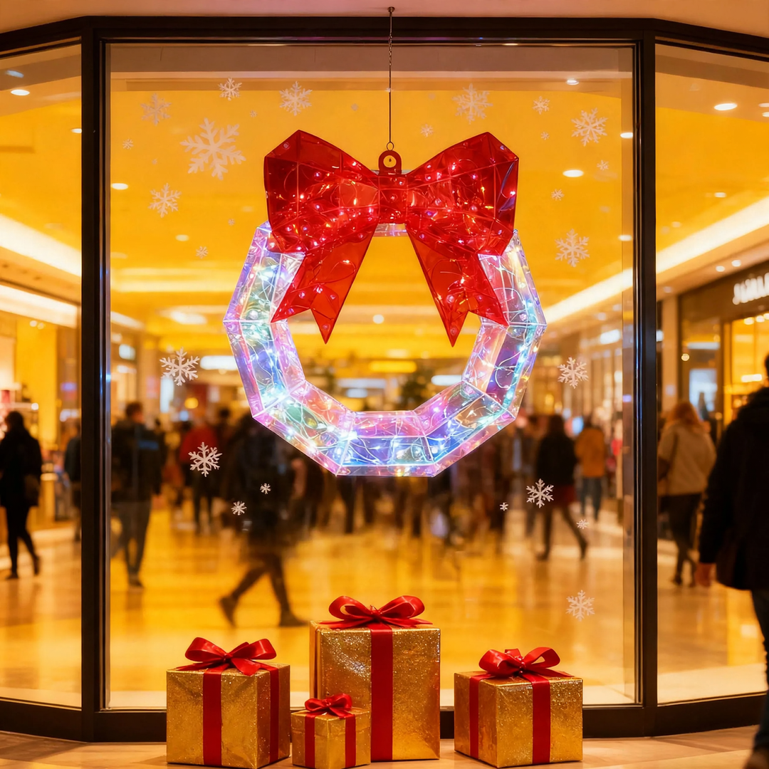 LED Christmas Wreath with Color Change