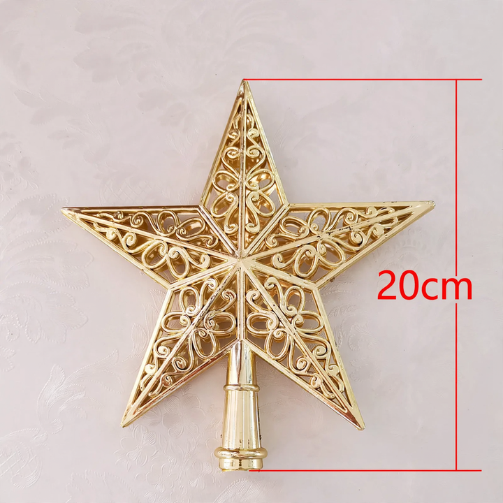 Christmas tree top star, 15 cm or 20 cm