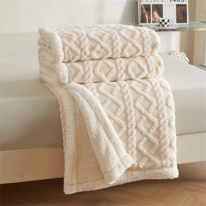 Flannel Wool Blanket, Sherpa Fleece, extra warm
