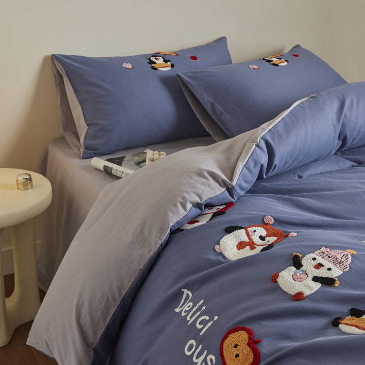 Children's bedding set, cotton, cartoon pattern