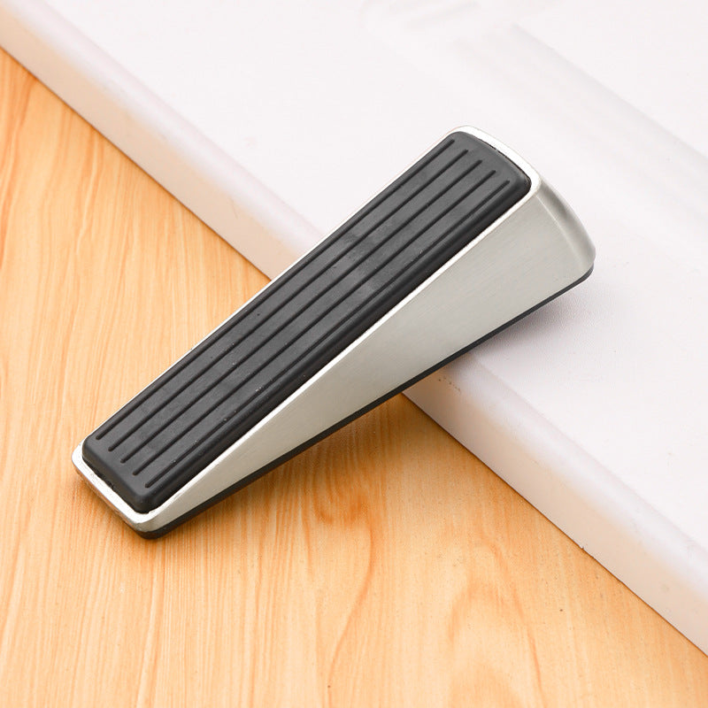Mobile door stopper made of zinc alloy, A-shape