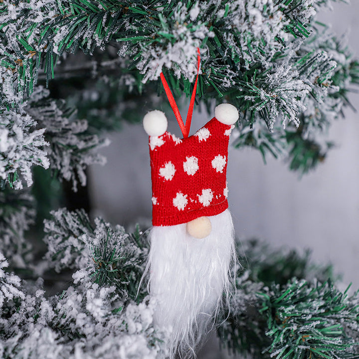 Fabric Christmas Ornaments Gnome Set