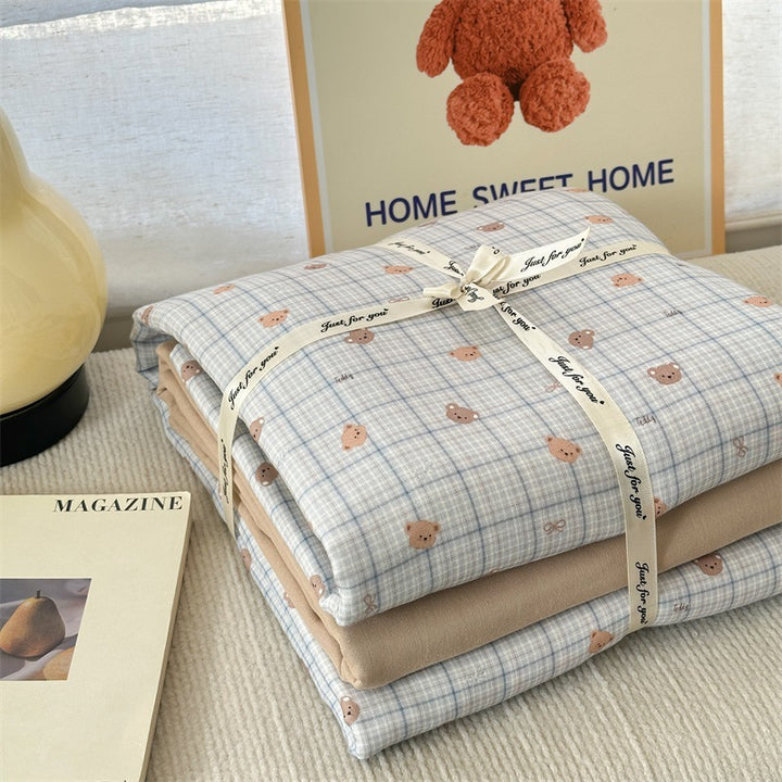 Cotton gauze bedding, 4-piece, summer