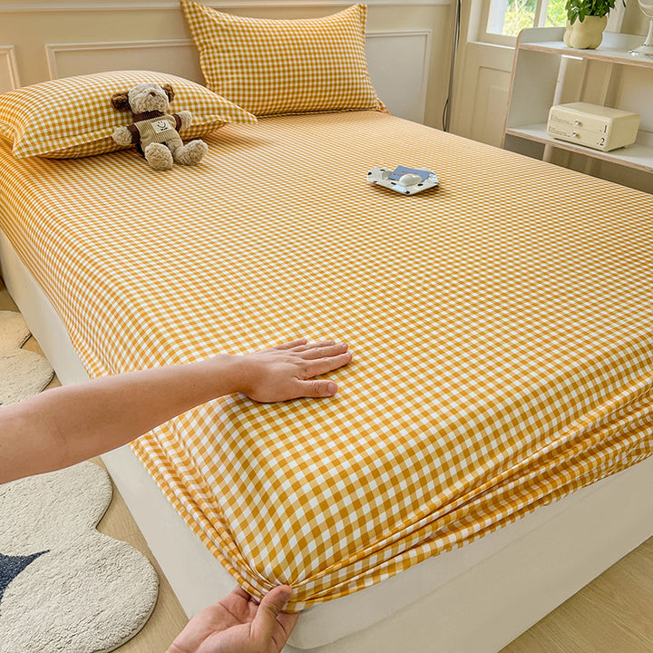 Fitted sheet made of cotton blend
