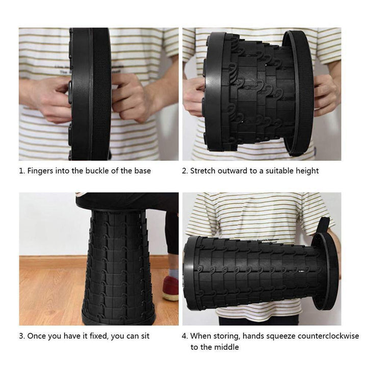 BowLift | Improved retractable folding stool