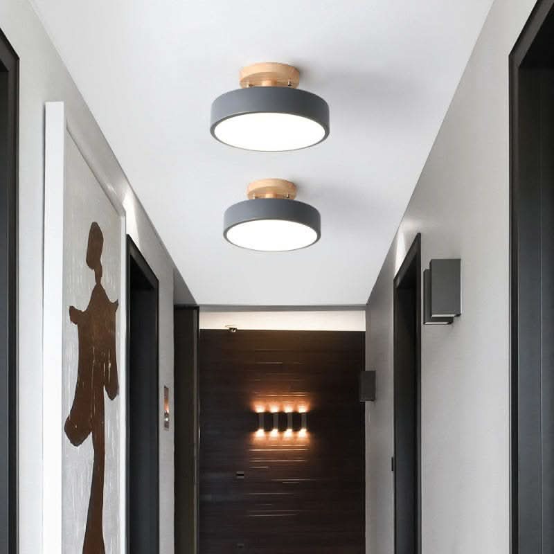 BowLift | Modern Wood LED Ceiling Light with Dimmable Function