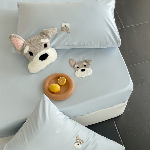 Bed sheet made of long-staple cotton, cartoon design