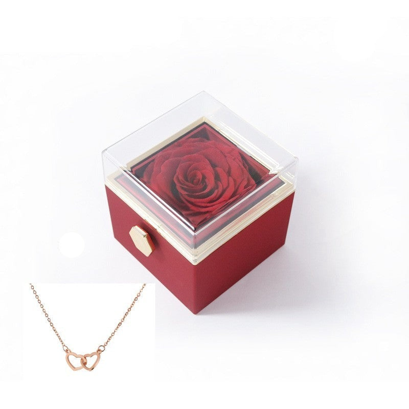 BowLift | 180° Rose Gift Box™ | With Engraved Love Necklace