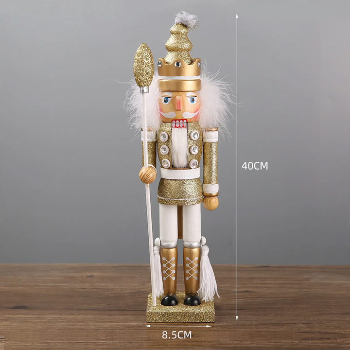 Nutcracker figure made of pine wood
