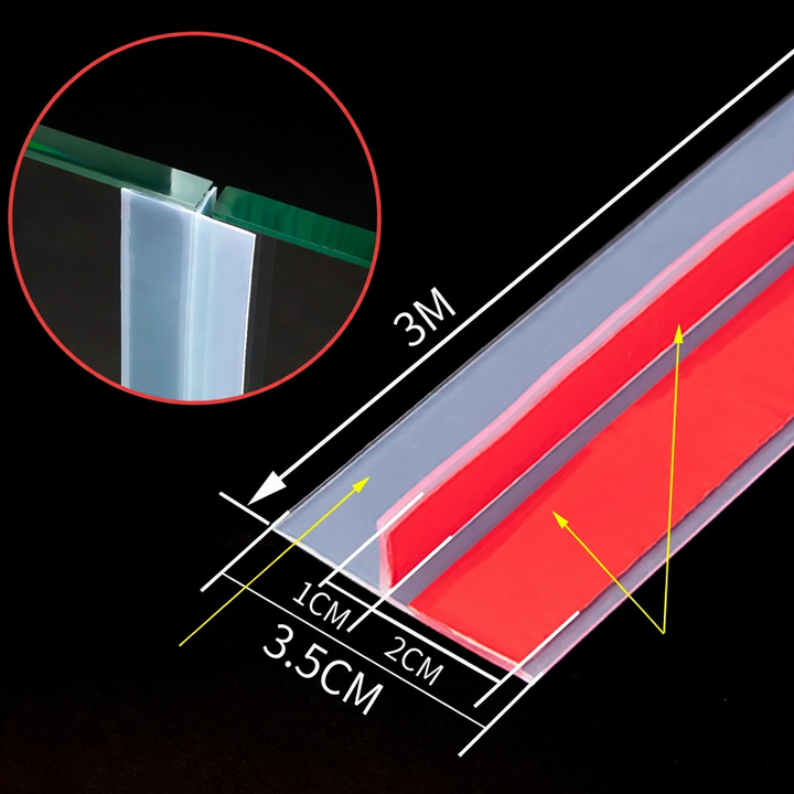 T-profile door bottom seal for sound and wind protection