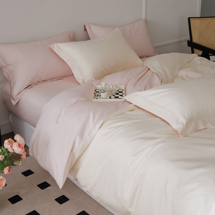 Long-staple cotton bedding set, 4-piece