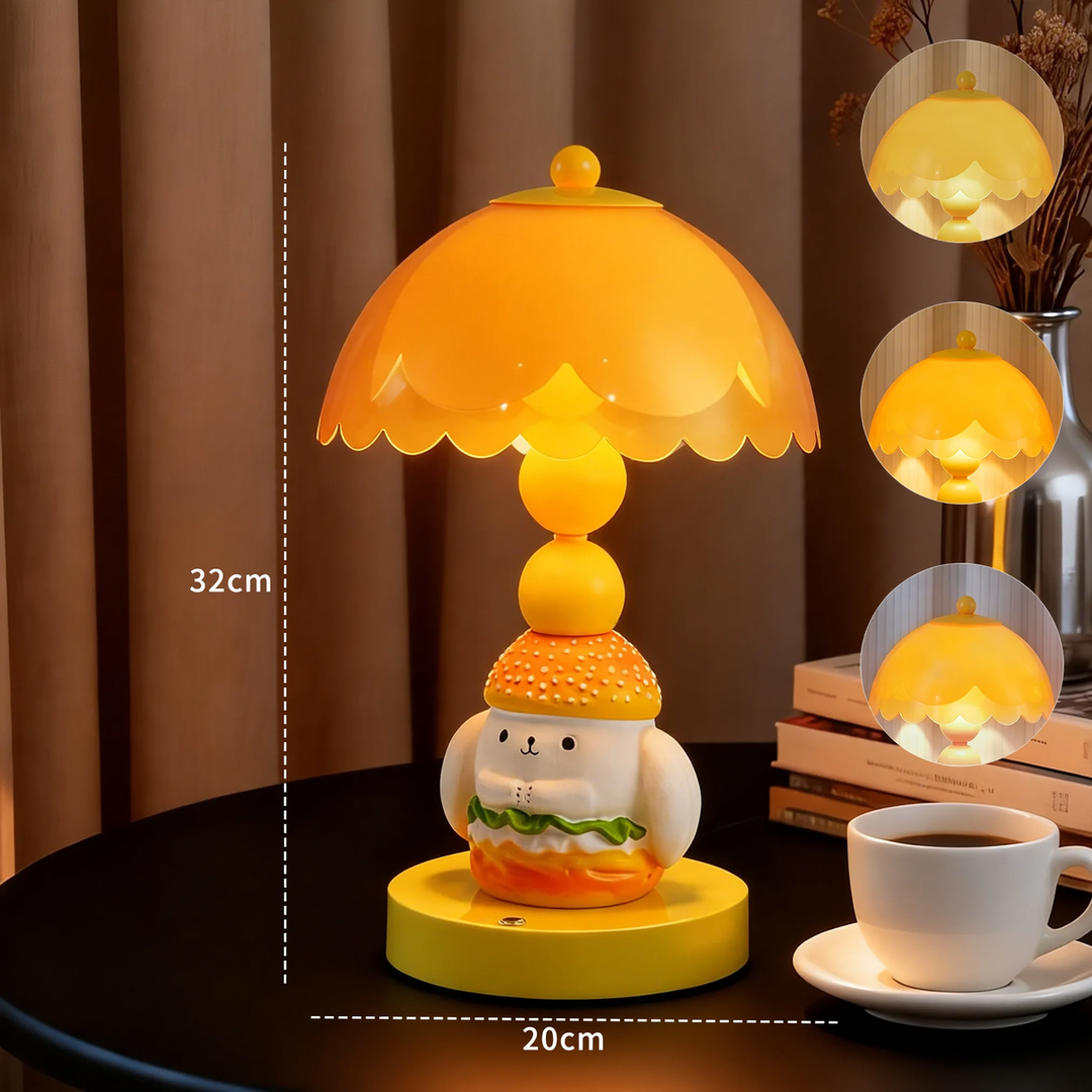 Hamburger-Dog Table Lamp with LED Touch Switch
