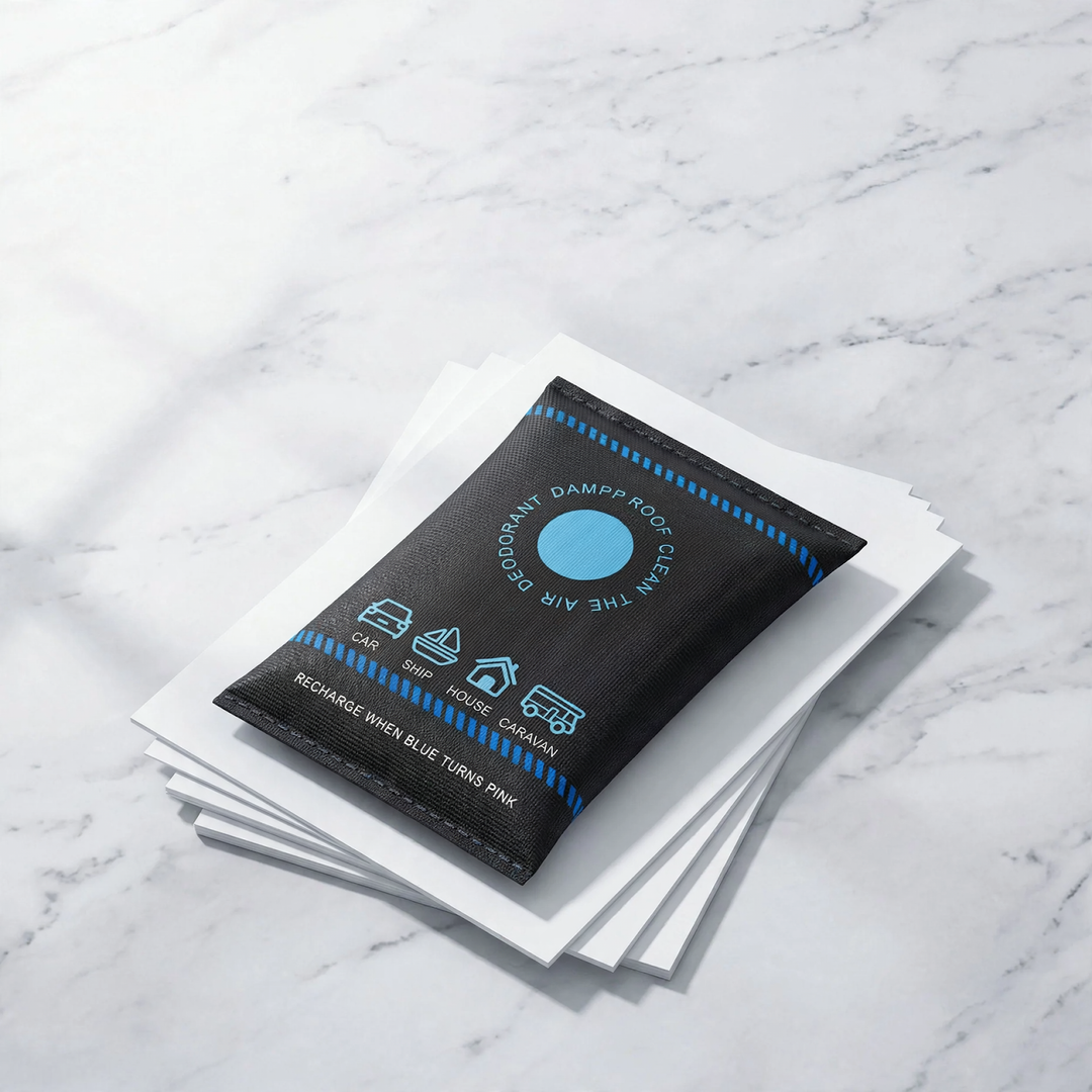 Silica gel moisture absorber for humidity control