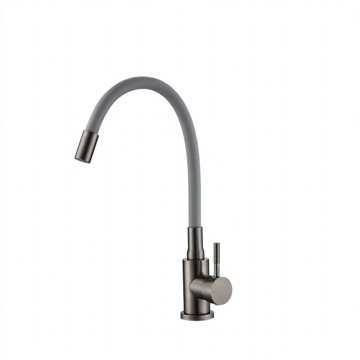 Kitchen faucet stainless steel 304, single lever mixer tap