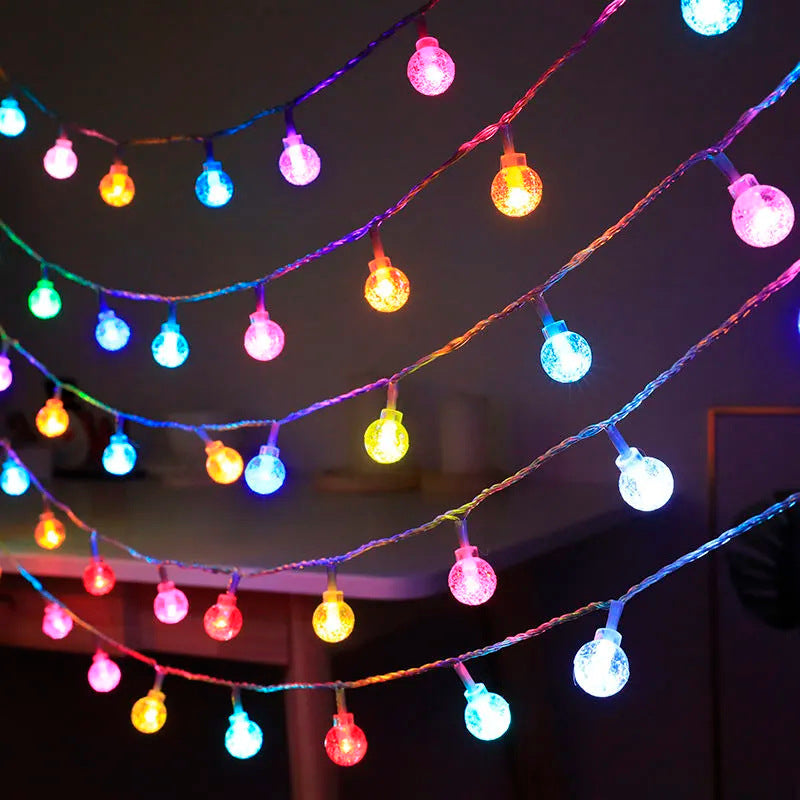 LED string lights for indoor and outdoor use