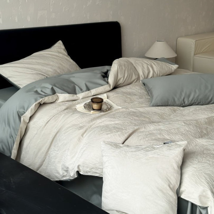 Bedding set made of long-staple cotton, 4-piece