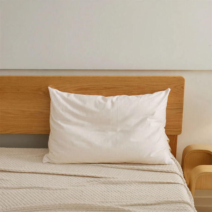 Cotton pillow with embroidery, 48x74cm