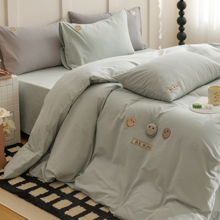 Cotton bedding set, 4-piece, cartoon design