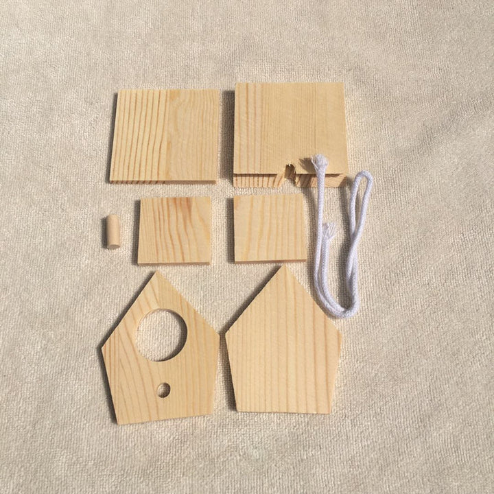DIY Mini Birdhouse made of Pine Wood
