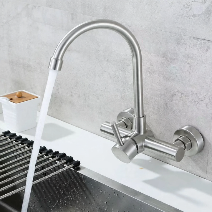 Built-in kitchen faucet with ceramic valve