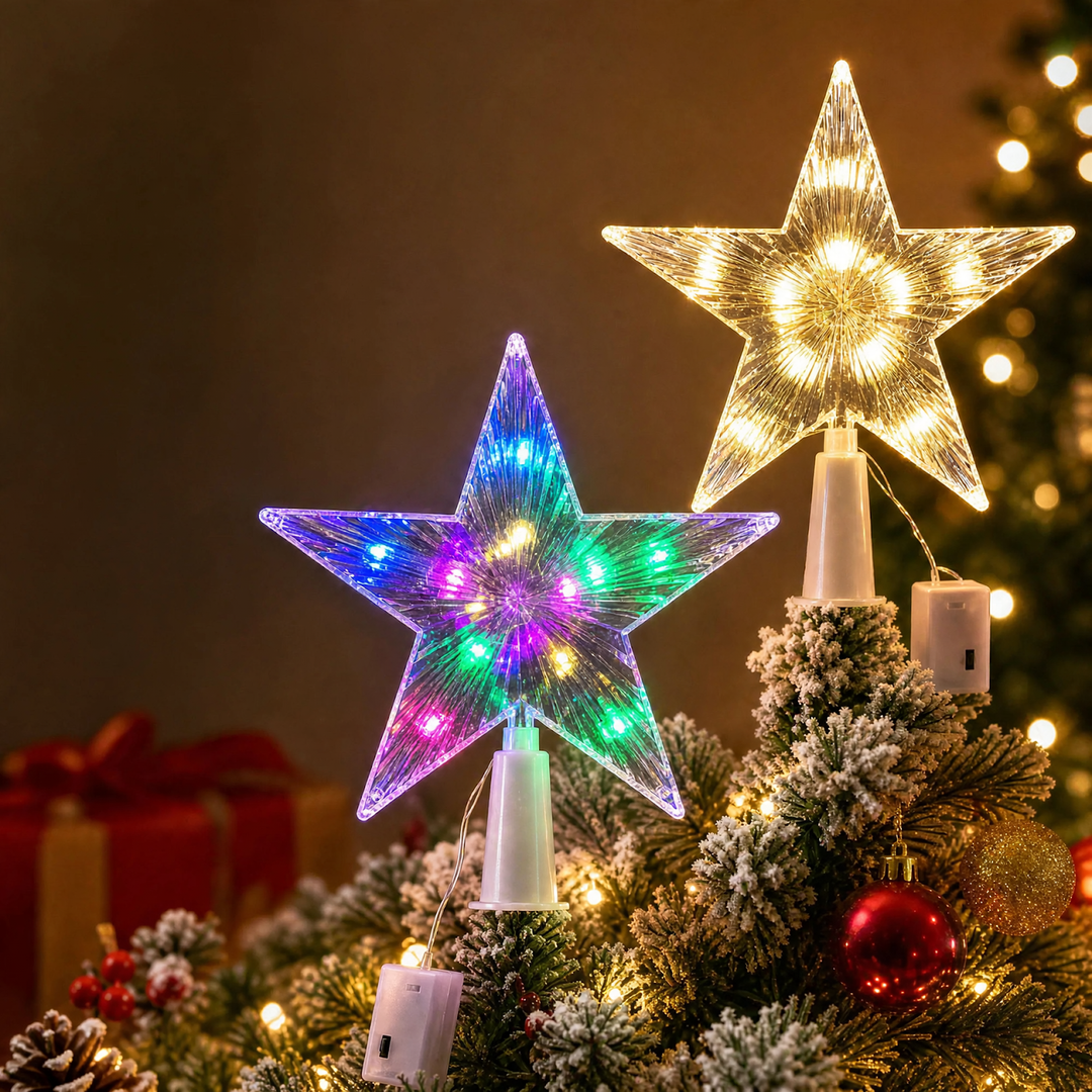 LED Christmas tree topper star