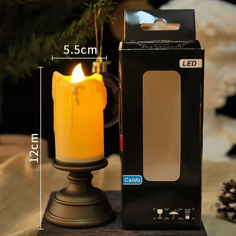 LED Real Wax Effect Candle with Drip Effect