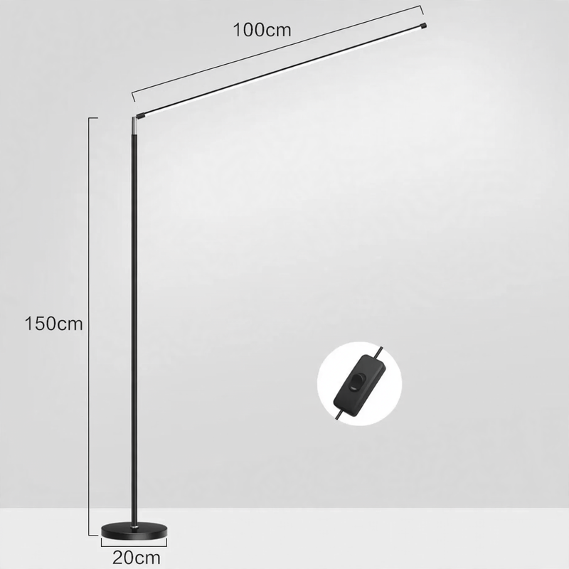 Full-spectrum LED floor lamp for reading and learning