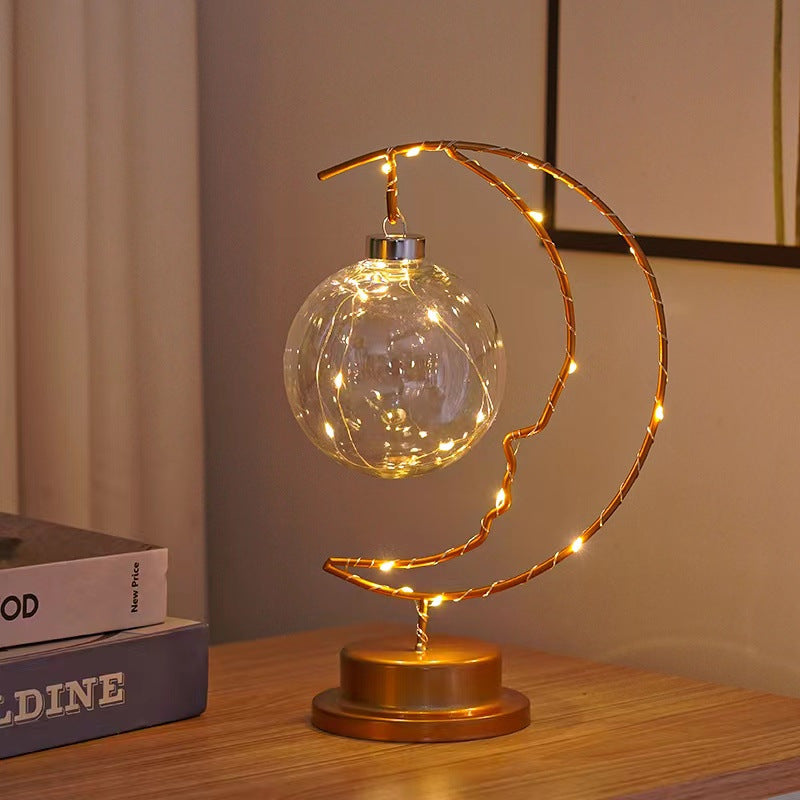 Decorative LED light objects made of metal
