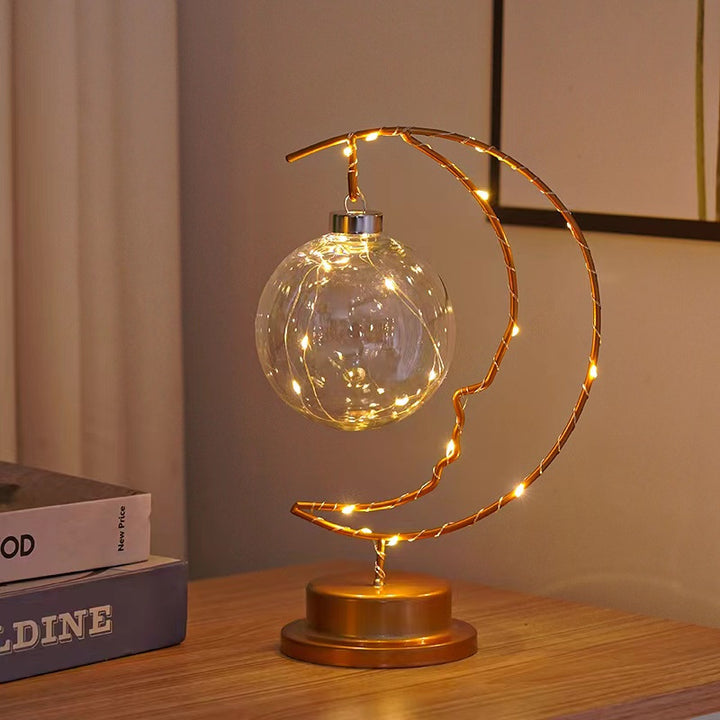 Decorative LED light objects made of metal