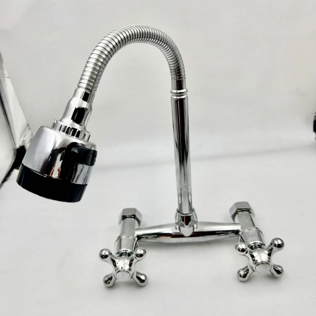 Built-in kitchen faucet with ceramic valve