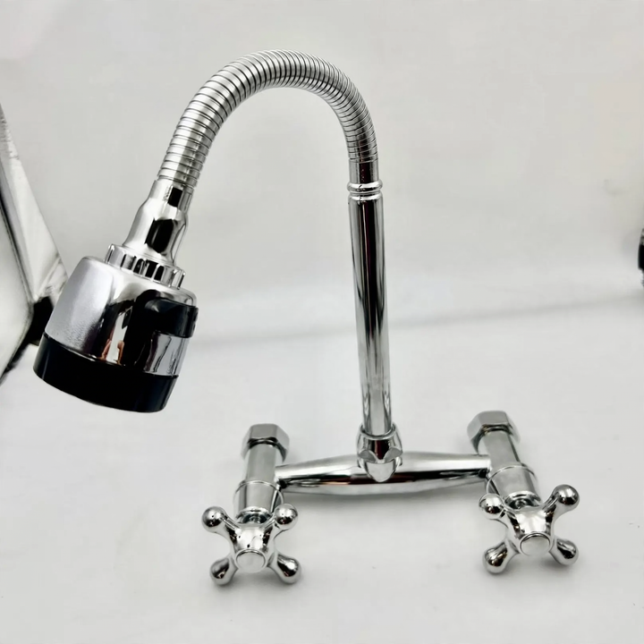 Built-in kitchen faucet with ceramic valve