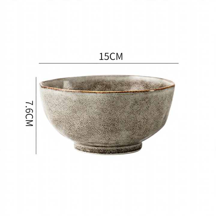 Vintage ceramic dish set, rustic design