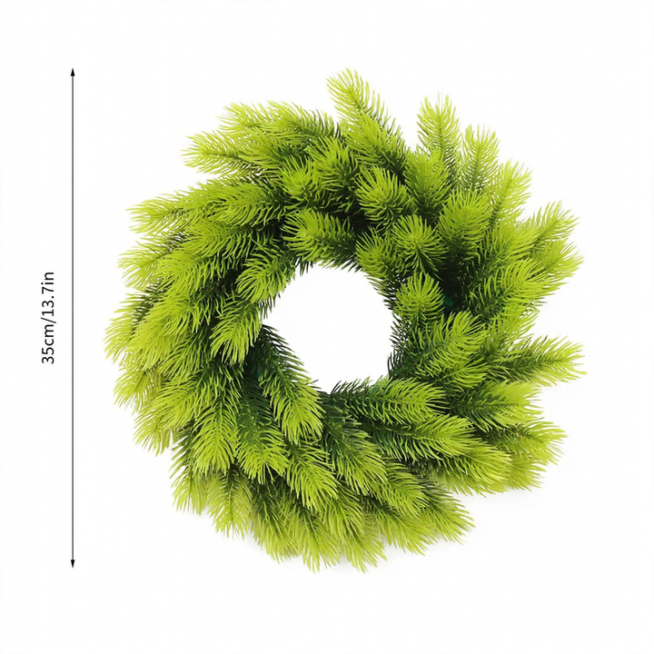 Artificial Christmas wreath made of plastic, 10-30 cm