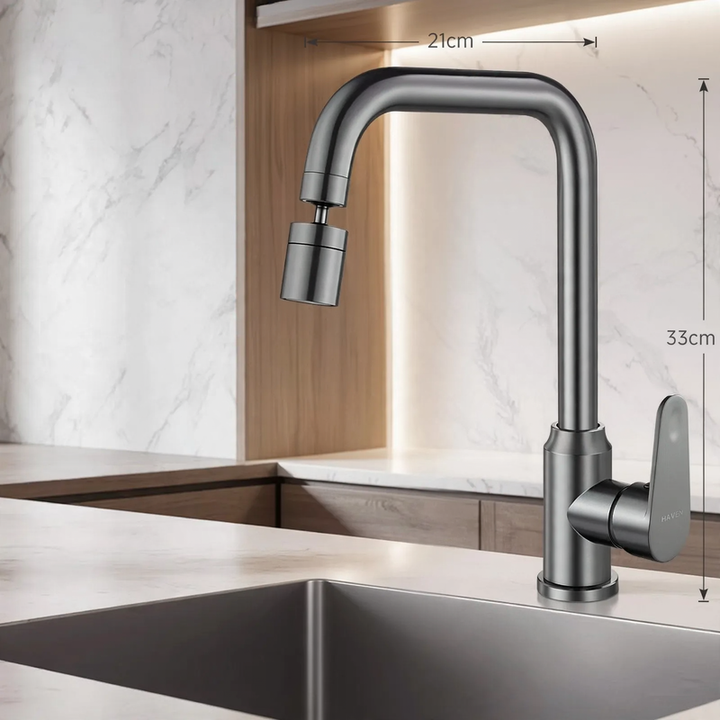 Stainless steel kitchen faucet, mixing or cold water