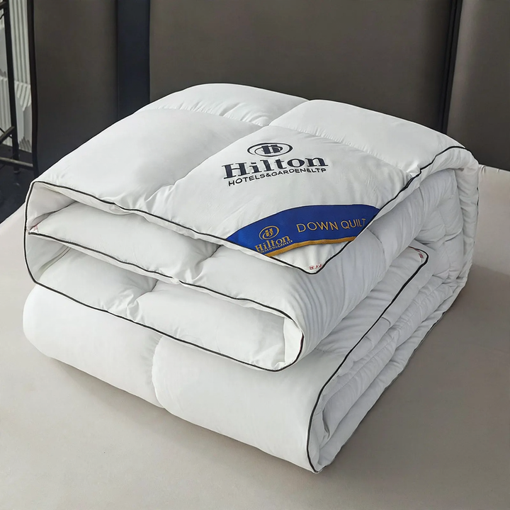 Duck down comforter, year-round