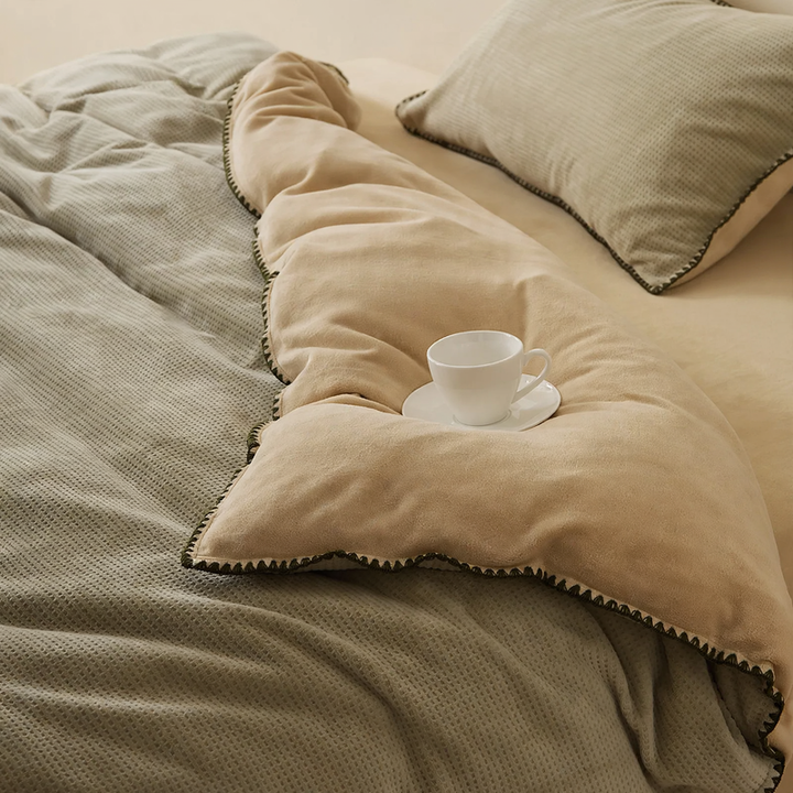 Milk fiber duvet cover, single, winter quality