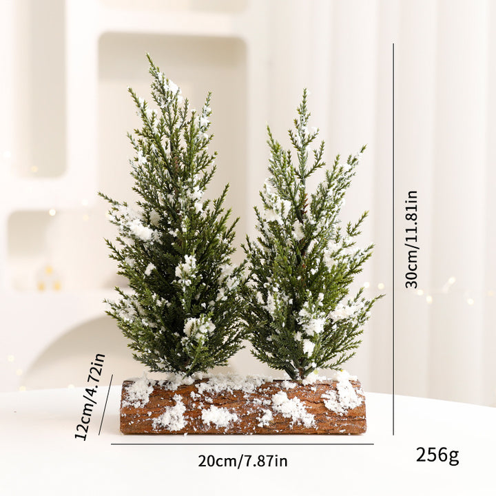 Decorative Mini Christmas Trees in Pot