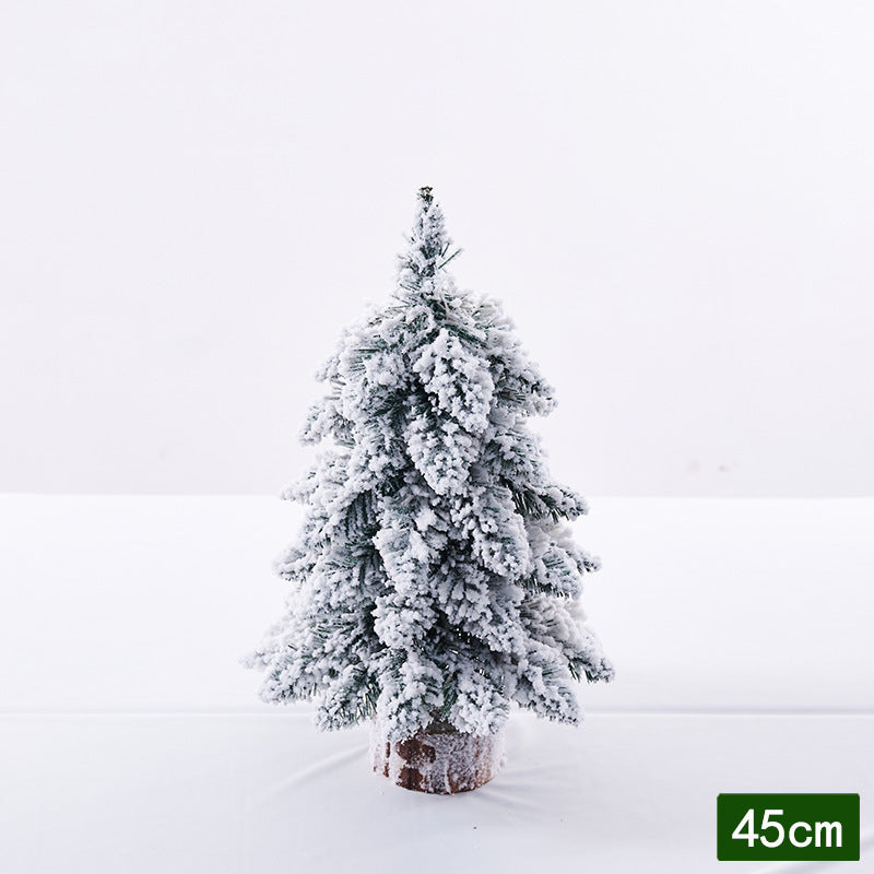 Mini Christmas tree with snow effect and LED light
