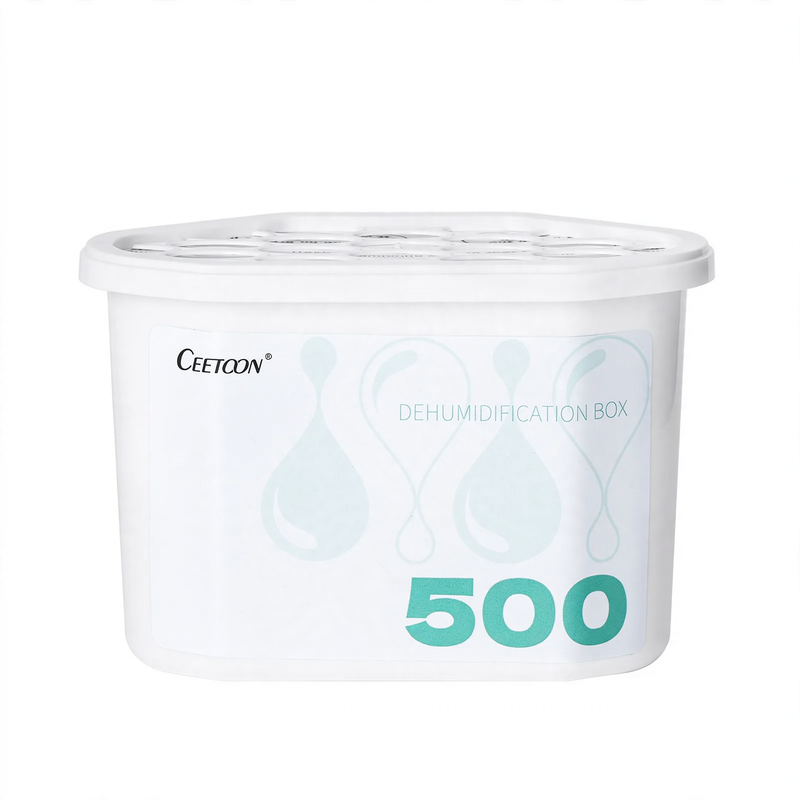 Hanging dehumidifier bag with calcium chloride