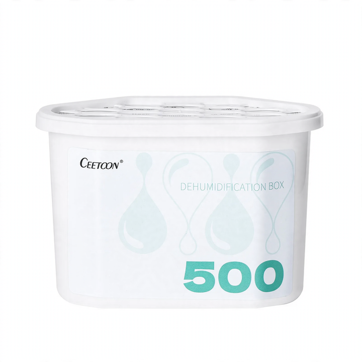 Hanging dehumidifier bag with calcium chloride