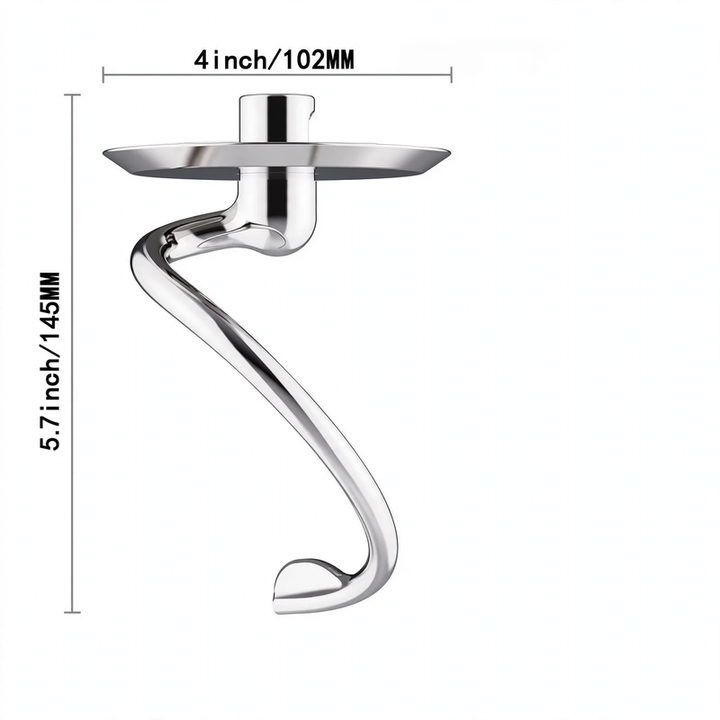 Mixing tool set for food processor, stainless steel