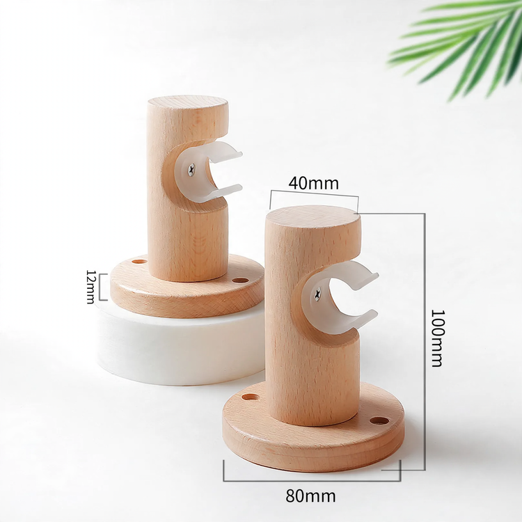Curtain rod made of beech, 29 mm